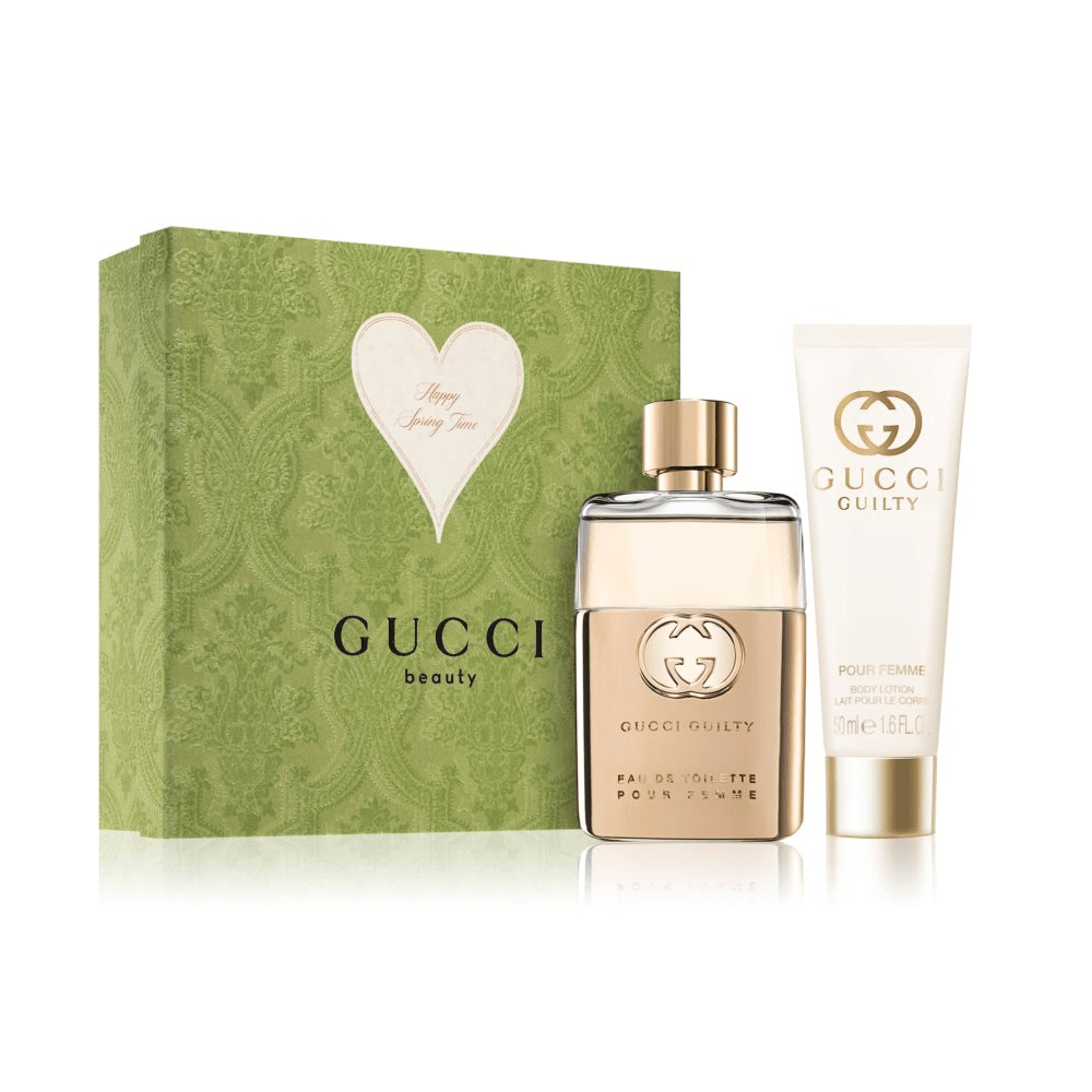GUCCI GUILTY POUR FEMME COFFRET (EDT 050ML + BODY LOTION 50ML