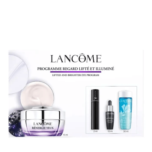 LANCOME RENERGIE COFFRET (EYE CREAM 15ML+GENIFIQUE 10ML+HYPNOSE 2ML+BIFACIL 30ML)
