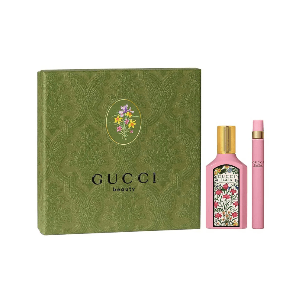 GUCCI FLORA GORGEOUS GARDENIA COFFRET (EDP 050ML +TRAVEL SIZE 10ML