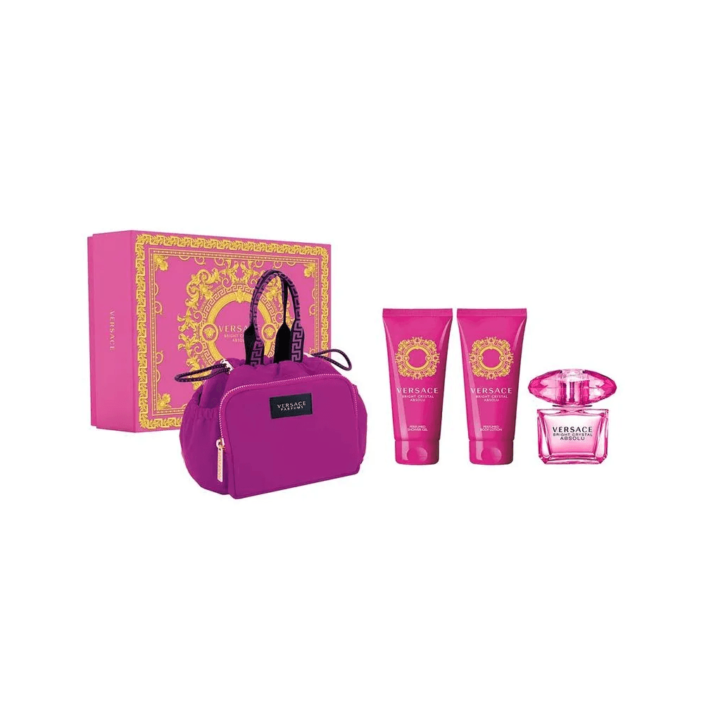 VERSACE Bright Crystal & Absolu セット VERSACE BRIGHT CRYSTAL ABSOLU COFFRET (EDP 90ML + BODY LOTION