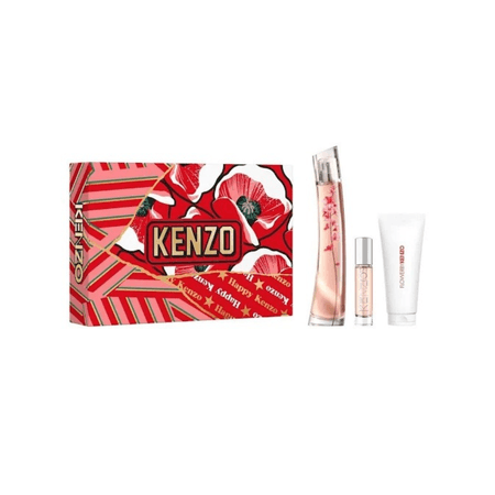 FLOWER BY KENZO IKEBANA COFFRET (EDP 75ML + TRAVEL SIZE 10ML+ BODY
