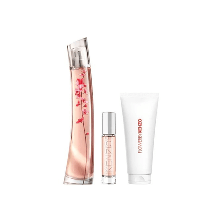 FLOWER BY KENZO IKEBANA COFFRET (EDP 75ML + TRAVEL SIZE 10ML+ BODY