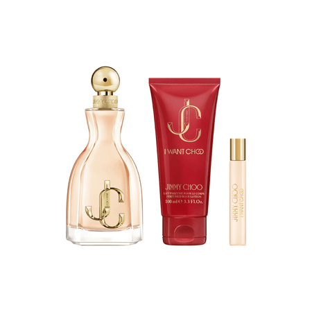 JIMMY CHOO I WANT CHOO COFFRET (EDP 100ML + TRAVEZ SIZE 7,5ML +