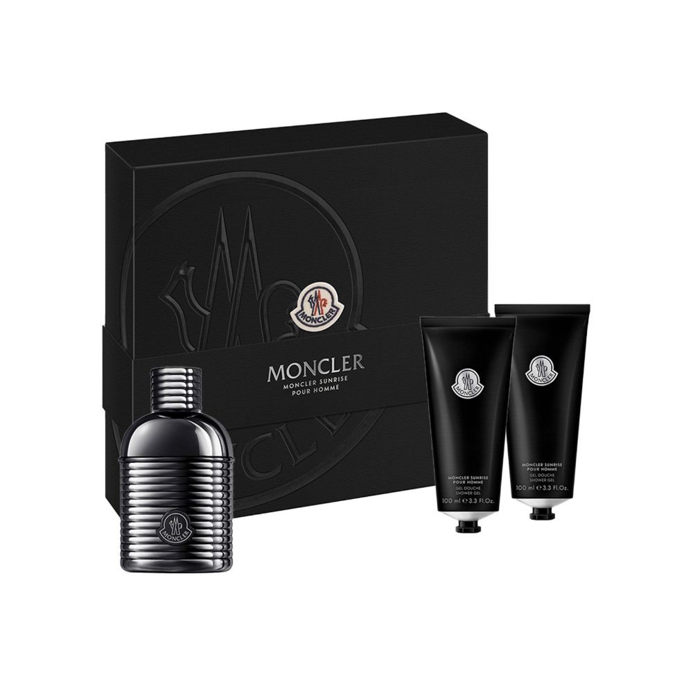 香水(ユニセックス) MONCLER SUNRISE POUR HOMME 100ml MONCLER SUNRISE POUR HOMME COFFRET (EDP 100ML + SHOWER GEL 100ML +