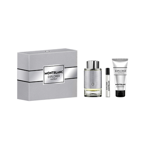 MONTBLANC EXPLORER PLATINUM COFFRET (EDP 100ML + TRAVEL SIZE 7,5ML + SHOWER GEL 100ML)