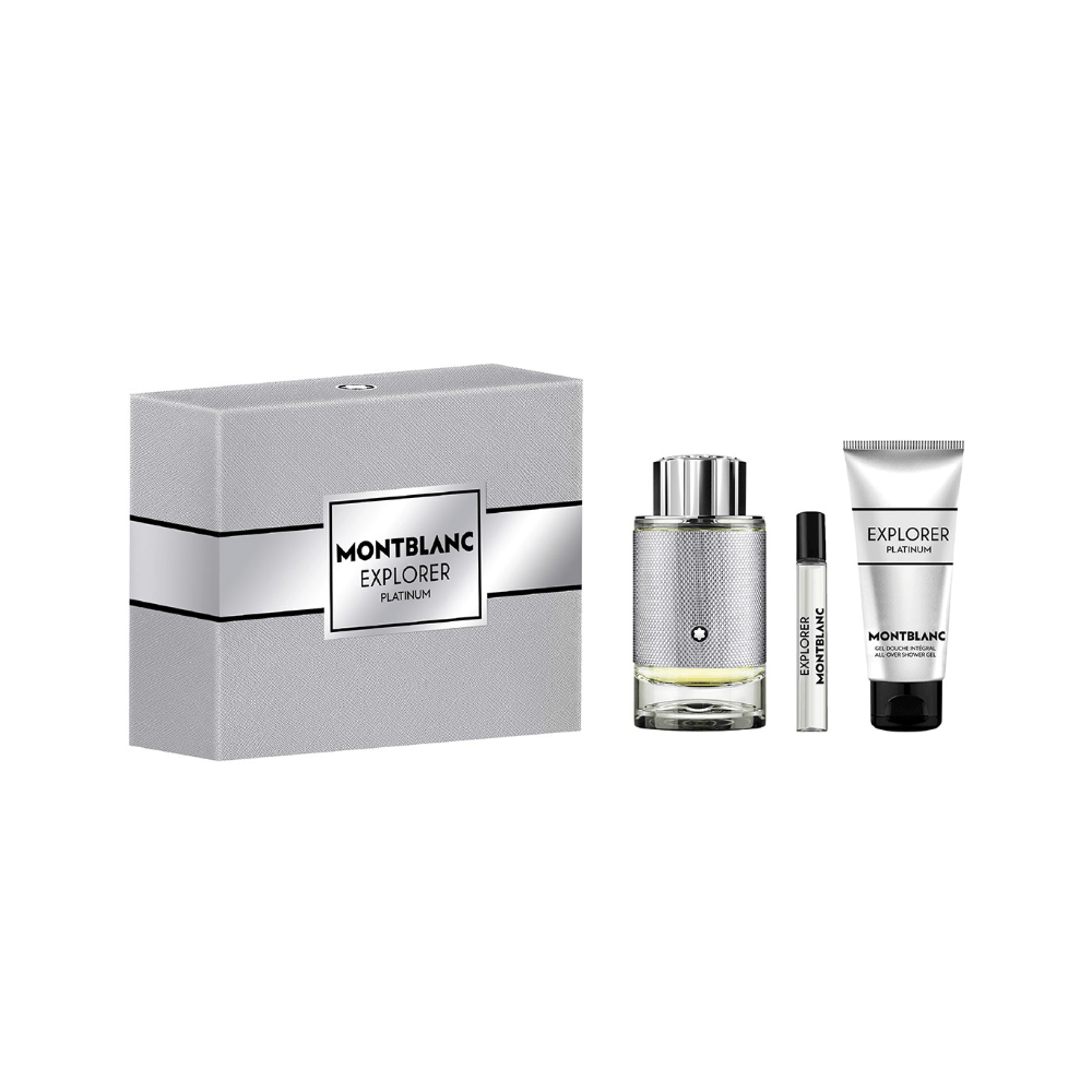 MONTBLANC EXPLORER PLATINUM COFFRET (EDP 100ML + TRAVEL SIZE 7,5ML + SHOWER GEL 100ML)