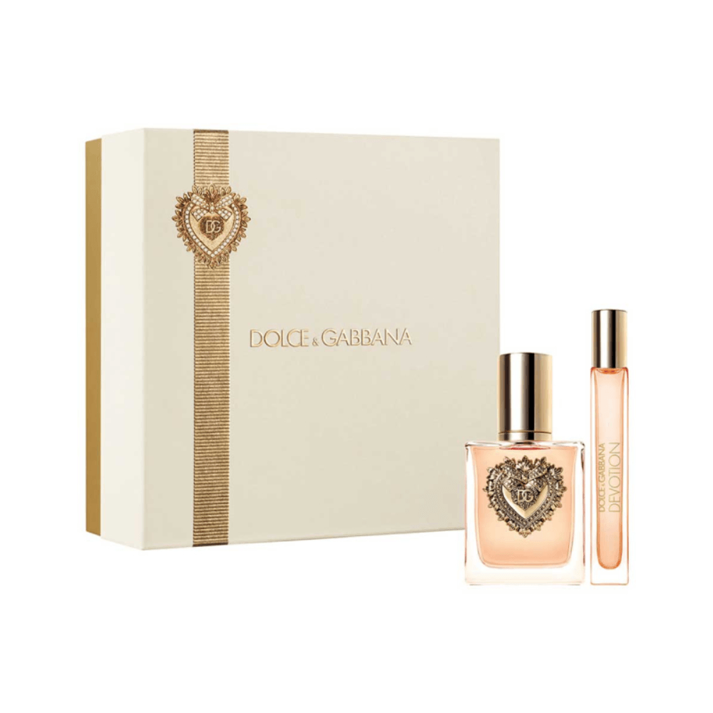 香水(女性用) Dolce&Gabbana Devotion 50ml&10ml coffret DEVOTION COFFRET (EDP 50ML + TRAVEL SIZE 10ML) - opaque