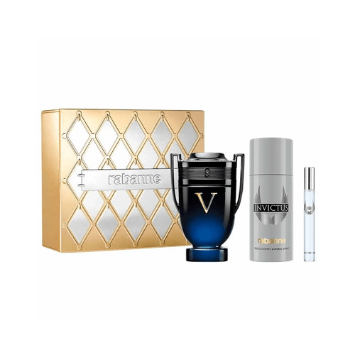 INVICTUS VICTORY ELIXIR PARFUM COFFRET (EDP 100ML + DEODORANT 150ML + TRAVEL SIZE 10ML)